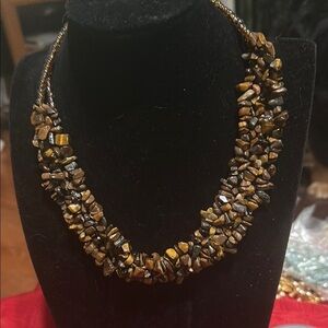Gorgeous natural tiger’s eye necklace
